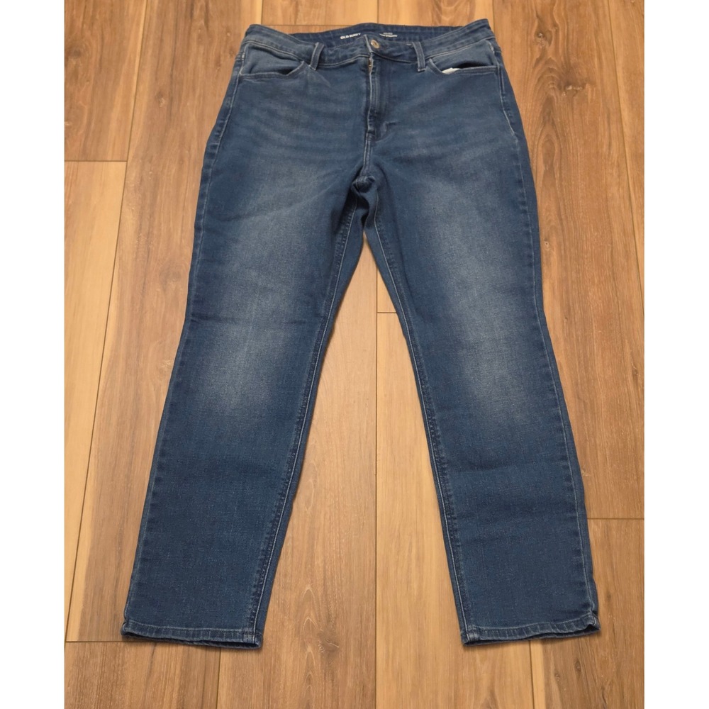 Old Navy High Rise Wow Straight Jeans Women's Size 10 Short Blue